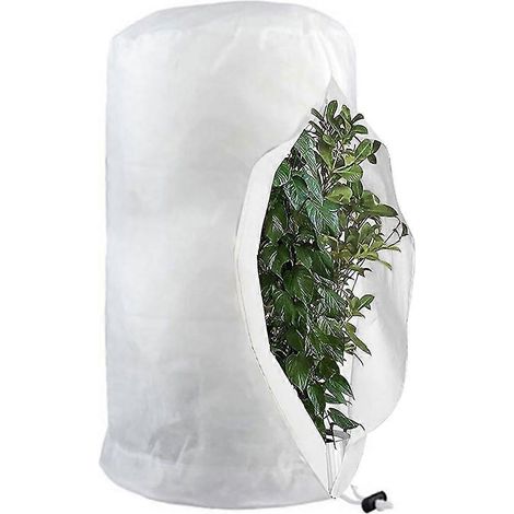 Sacs de protection contre le gel pour plantes, sacs de protection réutilisables avec cordon de serrage, sacs polaires d'hiver blancs XXL - 200 x 240 cm (1/5)