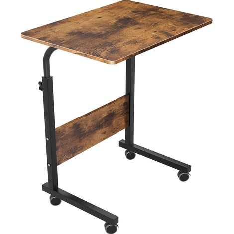 Need Table Ordinateur Portable à roulettes Support Table Mobile 60 x 40 cm Table Appoint pour Ordinateur Portable
