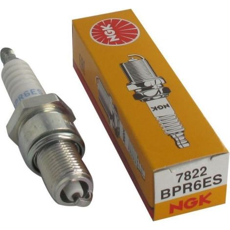 Bougie D'allumage - NGK BPR6ES - Pour Tondeuse À Gazon - 1 Pièce (1/2)