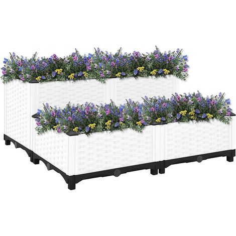 Maison Exclusive - Hochbeet 80x80x38 cm Polypropylen
