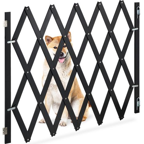 Rejilla extensible para perros Negra