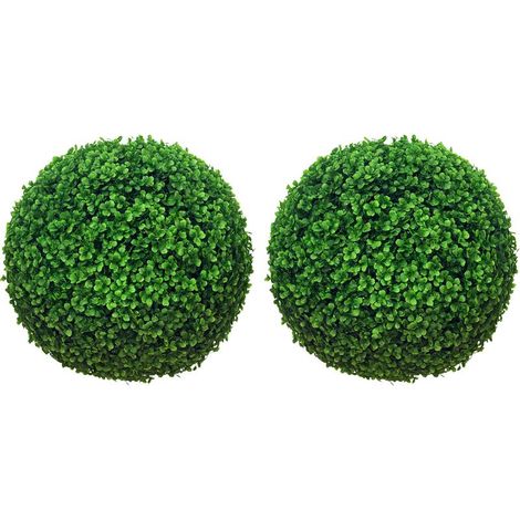 Boule De Buis Artificielle - Diamètre 40 Cm - Pour Intérieur Et Extérieur - Lot De 2 (1/5)