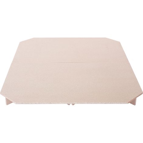 Plataforma base para cama de agua 180 x 200 cm MDF de madera clara dormitorio DURABLE