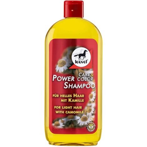 Leovet Power Shampoo Camomille Cheveux brillants Shampooing pour chevaux