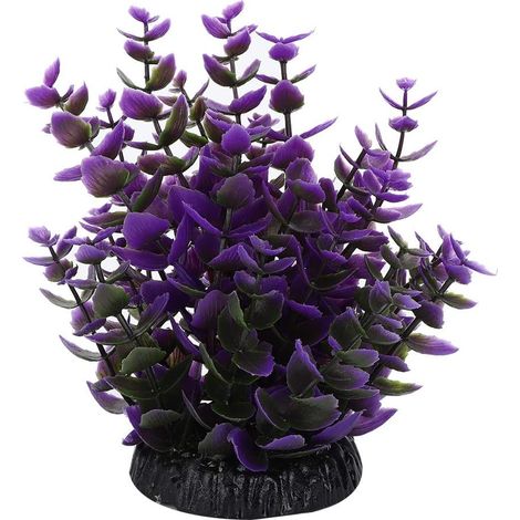 Plante d'eau Artificielle, décoration d'aquarium Plantes d'eau Artificielles pour Paysage d'aquarium Violet (1/5)