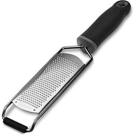 Käsereibe aus Edelstahl mit weichem Gummigriff – vielseitiges Küchenaccessoire, scharf, ergonomisch & spülmaschinenfest - Crezuo
