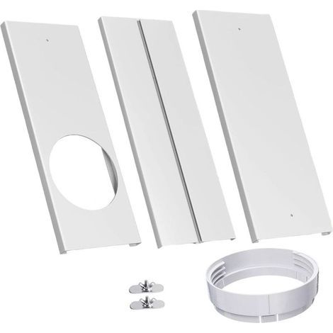 Kit d’installation pour climatiseur mobile : joint d’étanchéité PVC télescopique pour fenêtre, adaptateur universel d’évacuation d’air pour maison et bureau (1/5)