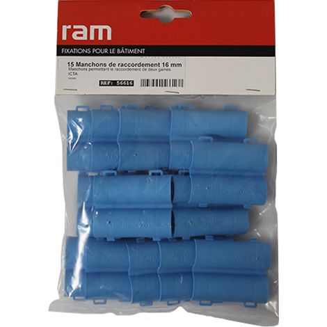 RAM – Lot de 15 manchons de raccordement ICTA – Diamètre 16 mm – Température maximale de fonctionnement 90°C – Pour installations électriques en milieu humide
