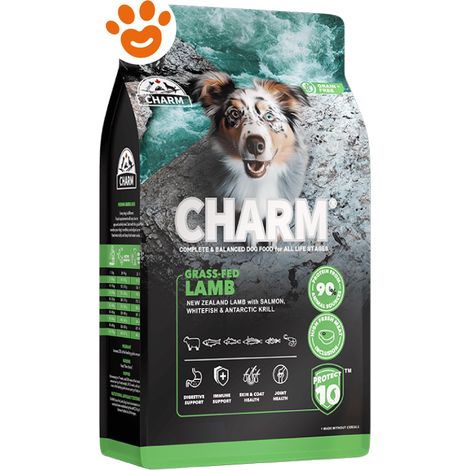 Charm Dog Grass Fed Lamb - Agnello Allevato con Erba - Sacco 10 Kg -