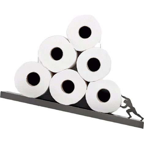tagre Flottante Porte-Papier Hyginique Organisateur Mural Moderne pour Rouleaux de Mouchoirs Cadeau de la Saint-Valentin (b) (1/4)