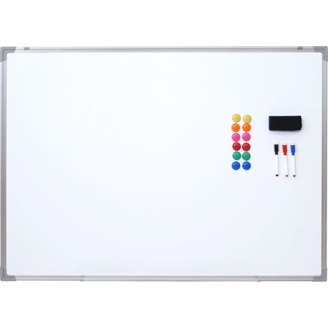 [JAMAIS UTILISÉ] Tableau blanc HHG-831, magnétique, accessoires inclus, 110x80cm (1/5)