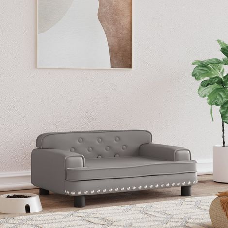 Canapé Lit pour chien. Sofa Gris 70 x 45 x 30 cm similicuir. Luxueux & Confortable (1/5)