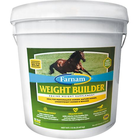 WEIGHT BUILDER Ergänzungsfuttermittel für Pferde, die eine Zunahme der Muskelmasse benötigen 3,4 kg