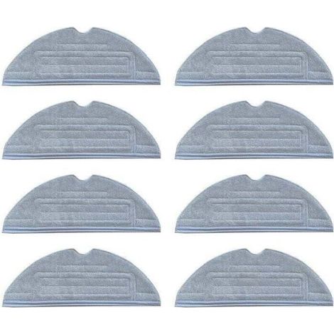 Outad® Serpillères pour Roborock S8/S7 S7 + T7 T7 Plus (8 pièces), XU,lingettes pour Roborock S8, Chiffon lavables de nettoyage 8pcs (1/4)