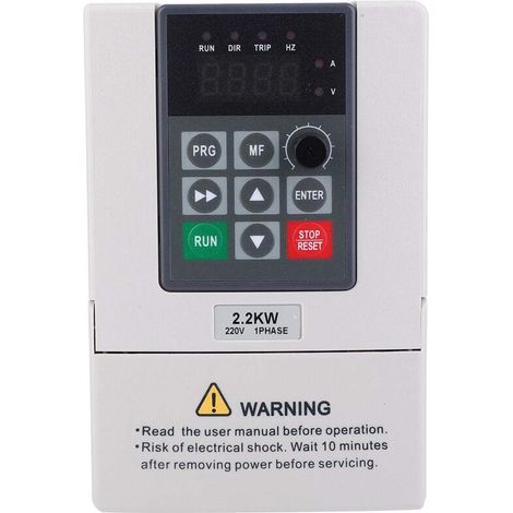 Variateur de fréquence VFD , Convertisseur de fréquence 2.2KW 220V , Convertisseur de moteur VFD monophasé à triphasé à fréquence variable A (1/5)