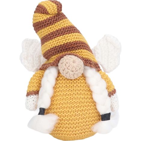 Poupée Nain Sans Visage Mignonne Jolie Abeille Jouet Nain Sans Visage pour Journée Mondiale des Abeilles Décoration de Bureau Maison Femme (1/5)