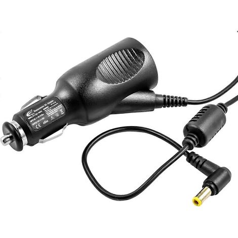 Chargeur de voiture compatible avec les ordinateurs S9, S10 et MSI Wind U90, noir. (1/5)