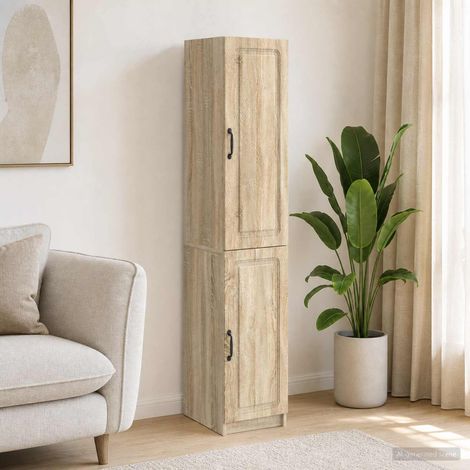 vidaXL Schrankset 2 pcs Sonoma-Eiche Holzwerkstoff (1/5)