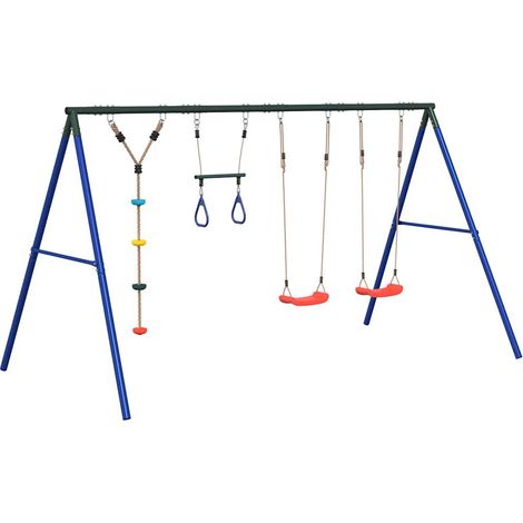Maison Exclusive - Schaukel-Set mit Schaukelsitzen Trapez und Kle