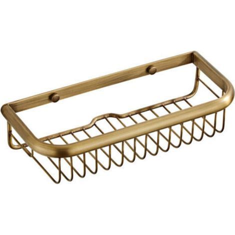 à l'ancienne Étagère de Bain antirouille Caddy de Douche, Panier rectangulaire Mural pour shampooing conditionneur Organisateur de Cuisine de Salle de Bain (1/5)