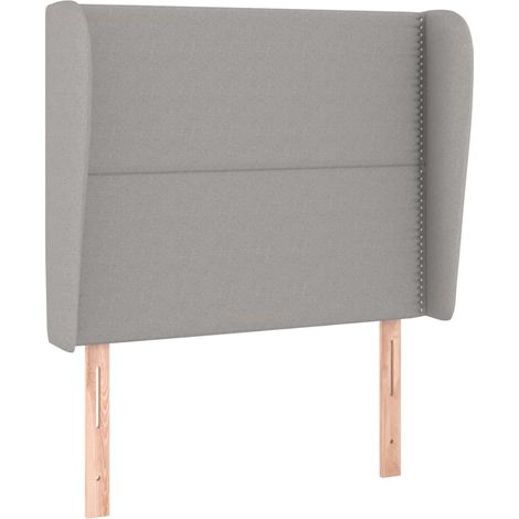Maison Exclusive - Kopfteil mit Ohren Hellgrau 103x23x118/128 cm