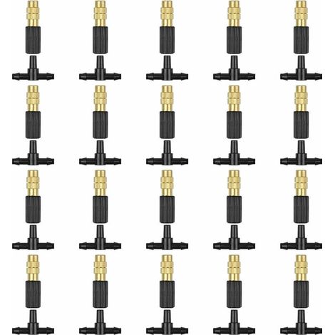 DEESSE SHOP - Buse D'IRRIGATION Buse D'atomisation En Cuivre Réglable Connecter 47 Tuyau Micro Buse Dripping Irrigation Pulvérisateur Équipement D'irrigation Jardin De Refroidissement Avec Connecteur (1/5)