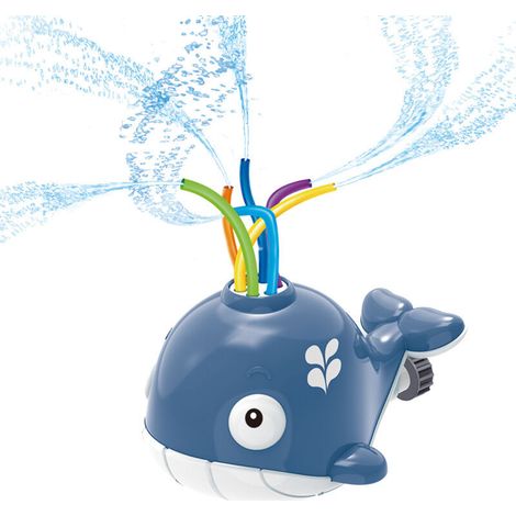 Arroseur pour Enfants, Arroseur Jouet pour Enfant, Baleine Water Sprinkler Toy, Jouets Sprinkler pour Enfants, Jouet Baleine pour Piscine, Jardin, Pelouse, Jeu en Plein Air(Gris), (1/5)