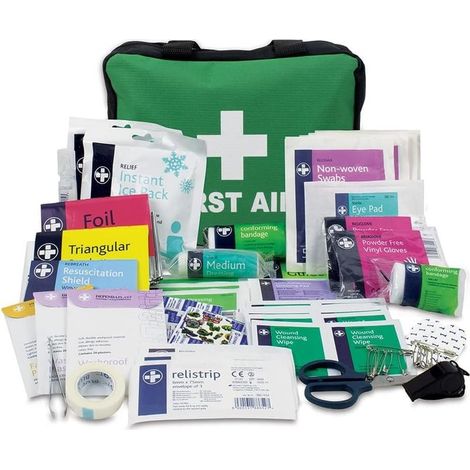 Pièces de premiers soins de la trousse de premiers soins plastiques 160 pièces - composant de kit de sauvetage de haute qualité avec normes européennes