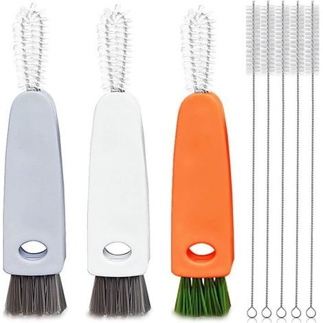 Reinigungsbürste – Nicht spezifiziert – 8er-Pack – Multifunktional – Minibürste – Orange (1/4)