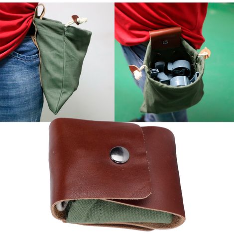 Sac de cueillette de fruits en toile pour jardin, sac de rangement pour le camping, pochette à outils à suspendre à la taille, vert (1/5)