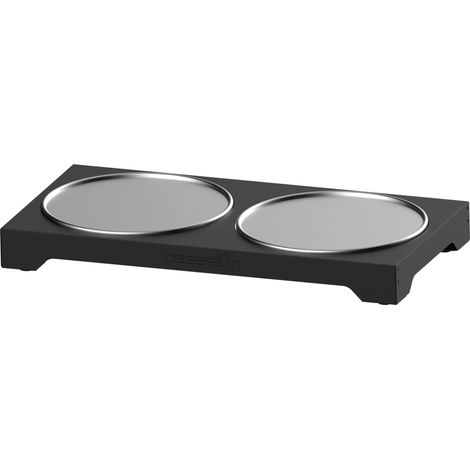 Support présentoir rond de buffet réfrigéré 2 zones