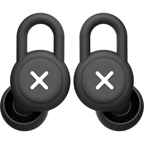 Protection auditive en silicone réutilisable, noire et blanche, casque antibruit pour atelier et chantier (1/5)