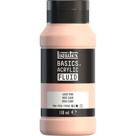 Peinture acrylique - Fluide - Rose clair - 810 - Liquitex - Basics Acrylic fluid - 118ml (1/2)