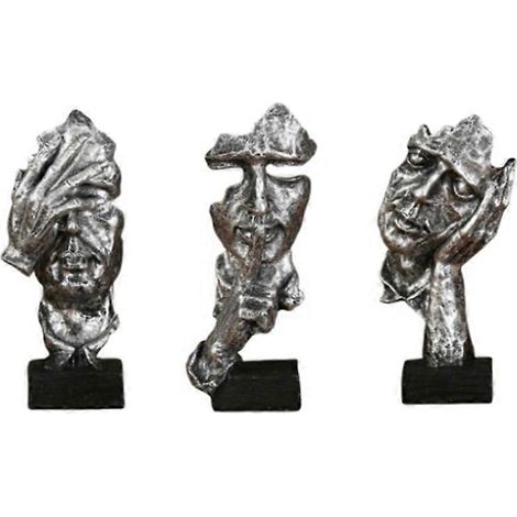 Abstrakte Statue aus Kunstharz, Schreibtischornamente, Miniaturskulptur C-- (1/5)