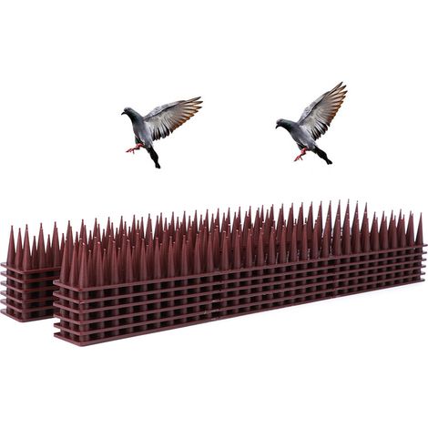 Lot de 12 pics anti-oiseaux pour lignes électriques (pics en plastique anti-corrosion, antistatiques) 4334 (1/5)