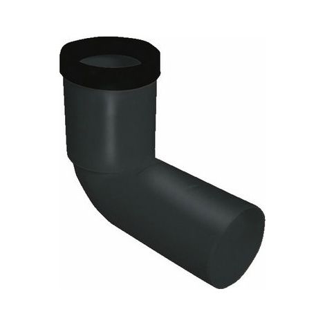 CURVA PROLUNGATO WC PPR BLACK SILENT- DN 90- BAMPI- pezzi 1 (1/2)