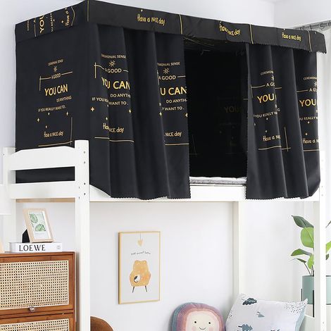 3Pcs Rideaux de Lit Dortoir pour Étudiants Rideau occultant pour dortoir Rideau de Lit Superposé Ciel de Lit pour Dortoir Anti-Insectes et Poussière Couvre-Lites pour lycéens Collèges (1/5)