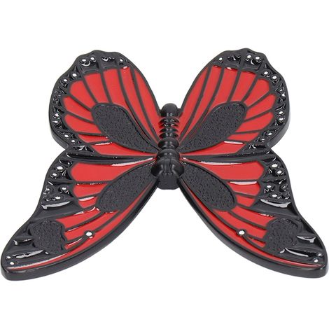 Poignée papillon artistique en alliage de zinc, style moderne et minimaliste, bouton de porte de tiroir/armoire/penderie, quincaillerie pour meubles, poignée de porte de placard rouge (1/5)