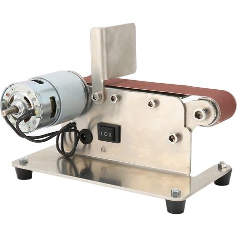 Mini Ponceuse à Bande Électrique, Polisseuse Réglable 110-240V AC, Machine de Ponçage pour DIY, 200W, avec Fiche UE - Modèle 895 (1/5)