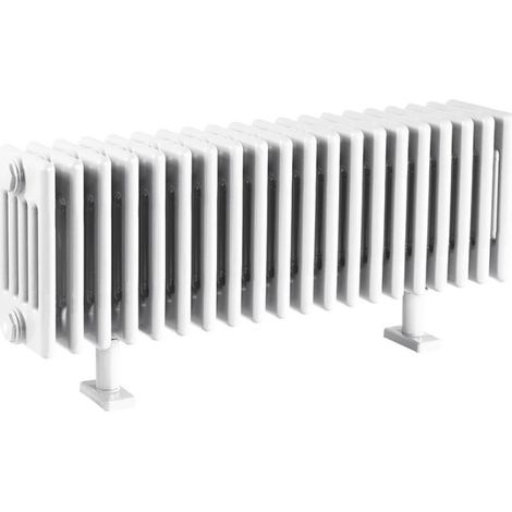 Radiateur eau chaude plinthe VUELTA 724W ACOVA Pure White RAL9010 M6C5-14-030C-9010