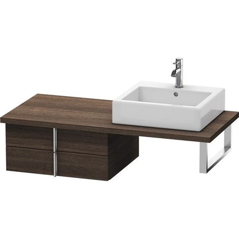 Duravit Vero Mueble para consola, 6579, 2 cajones, 600mm, Color (frente/cuerpo): Decoración Castaño Oscuro - VE657905353
