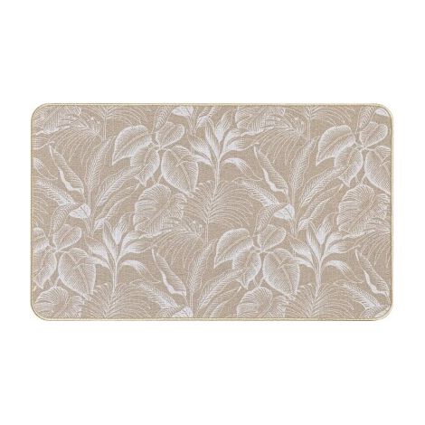 Tapis rectangle 45 x 75 cm tisse imprime stylis Blanc (1/4)