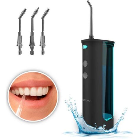 Cecotec Irrigador Dental - Bucal Portátil a Batería con 3 Boquillas ToothCare Jet Fresh. 1200RPM, Depósito de 180 ml (1/5)