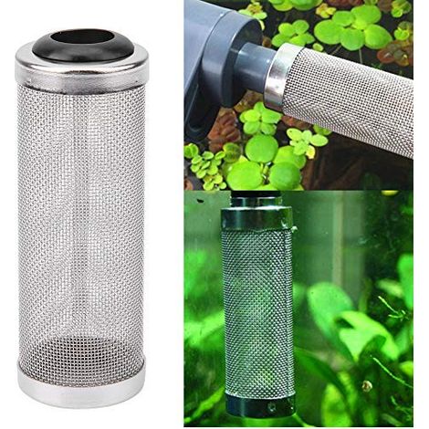 Ej.Life Aquarium Filter Guard Edelstahlfilter Schutzstroemungs Fisch Garnelen Sichere Schuetzen Aquarium Fish Shrimp Mesh Net Filter Case Schutzfolie für Fish Tank Aquarium(16mm) (1/5)