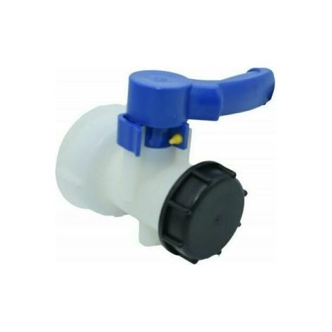 Valvola per serbatoio IBC da 1000 L, 2"/62 mm – plastica integrata (1/4)