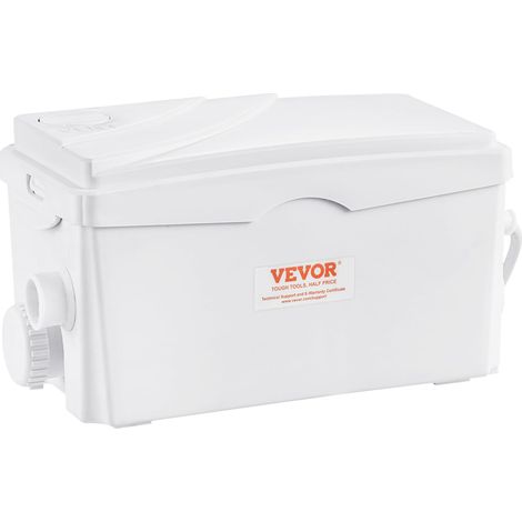 Pompe de Relevage Douche 350 W Hauteur Levage 7 m Pompe Eaux Grises pour Élimination Eaux de Cuisine, Sous-sol, Salle de Douche, Baignoire, avec 3 Entrées Eau, 6000 L/h, avec Clapet Anti-retour (1/5)