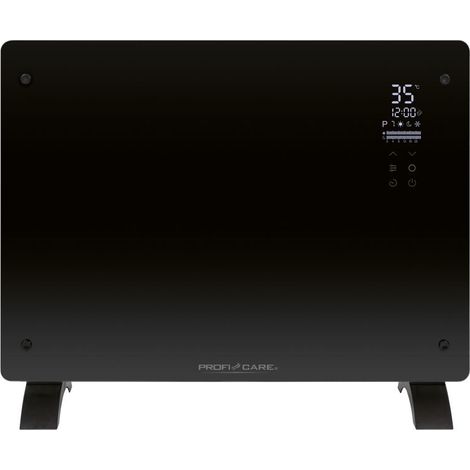 Convecteur en verre 1500W Noir Proficare PC-GKH3118-Noir (1/5)