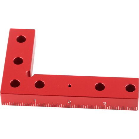 Lot de 2 Gabarit de Perçage Aluminium Carré Centreur Guide de Foret pour Menuiserie (1/5)