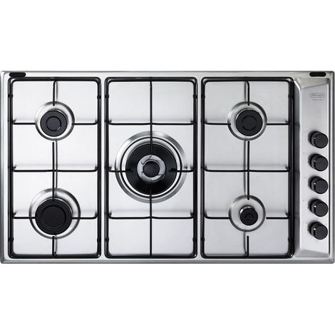 De'Longhi FLA 59 DD Einbaukochfeld Edelstahl 86 cm Gas 5 Brenner (1/2)