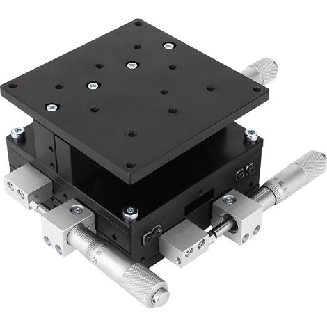 LD90-LM XYZ Plate-forme de coupe à 3 axes Table coulissante de réglage de scène linéaire manuelle 90 x 90 mm (1/5)